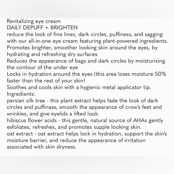 Cocokind Revitalizing Eye Cream NEW IN BOX For fine lines/dark circles/puffiness - Picture 4 of 15